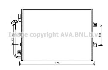 AVA QUALITY COOLING rta5454 -  Конденсатор, кондиционер